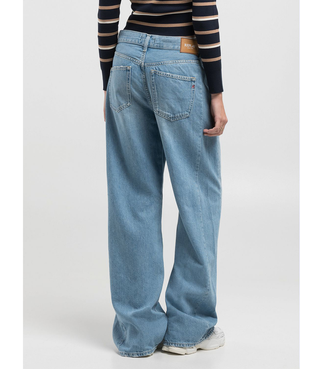 バギーフィットNARJAテンセルコットンデニム 詳細画像 ブルー 2